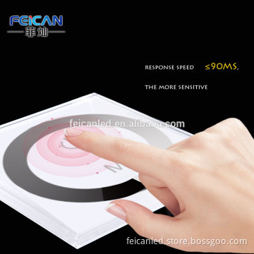 DC 12-24V Wall-mounted Touch Panel 1 channel dimmer for Single Color LED Strip